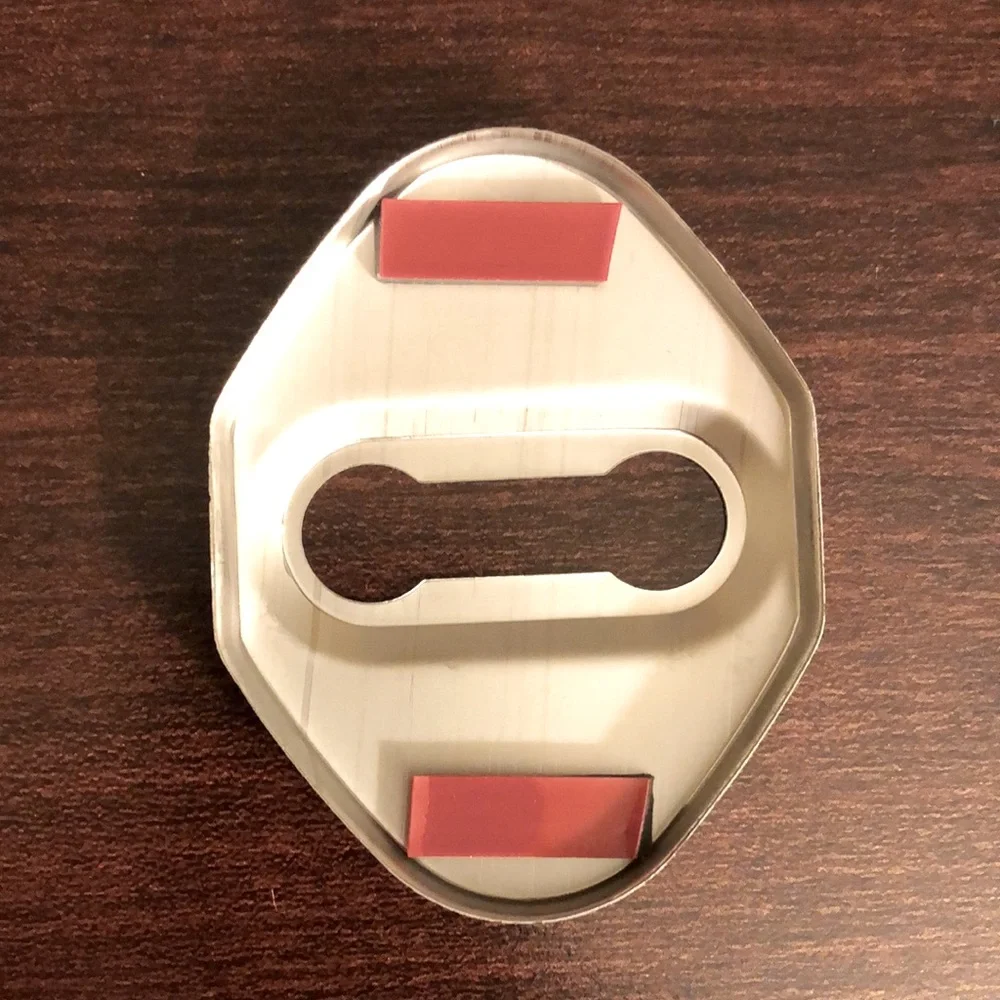 Honda Civic Accord CR-V Stainless Steel Door Lock Door Striker Cover Set of 4 - Picture 6 of 10